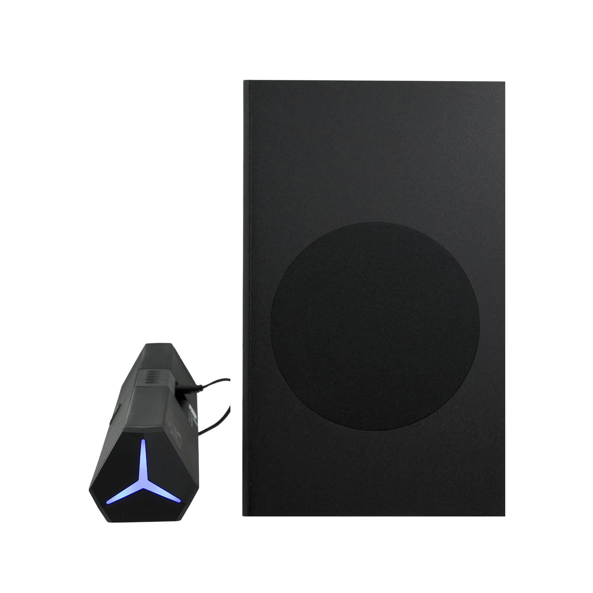 Barra de Audio con luz RGB y Subwoofer 70W Emphoria | PERFECT CHOICE - Barra de Audio con luz RGB y Subwoofer 70W Emphoria | PERFECT CHOICE -